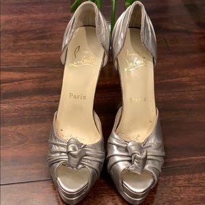 Christian Louboutin size 36 ... 6.5 US metallic